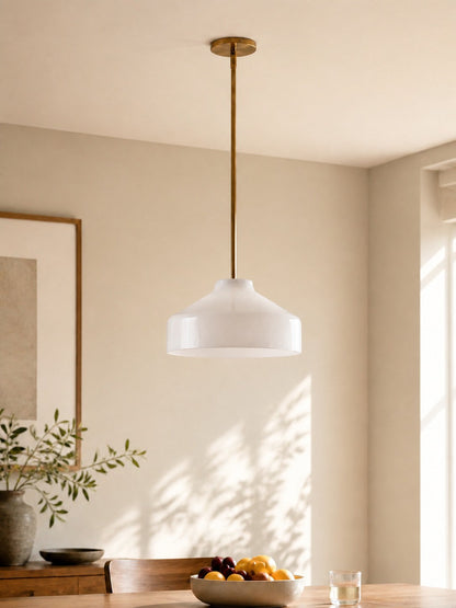Scandinavische Hanglamp – Moderne Metalen Designlamp in Matte Afwerking – Stijlvolle Pendelverlichting voor Eetkamer Keuken Woonkamer