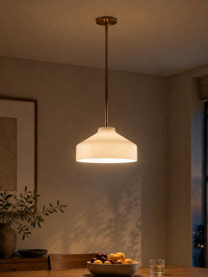 Scandinavische Hanglamp – Moderne Metalen Designlamp in Matte Afwerking – Stijlvolle Pendelverlichting voor Eetkamer Keuken Woonkamer