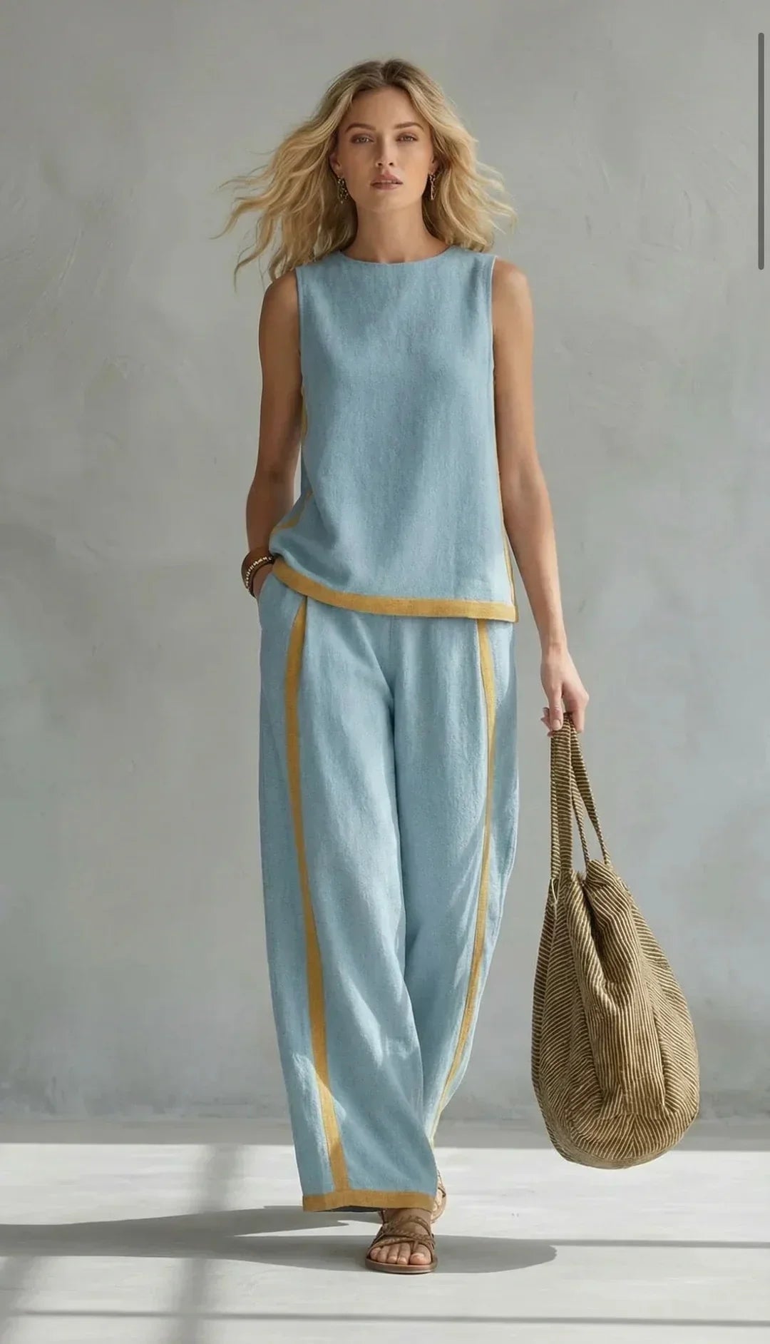 Dames Set Gilet en Broek Elegant Pasvorm