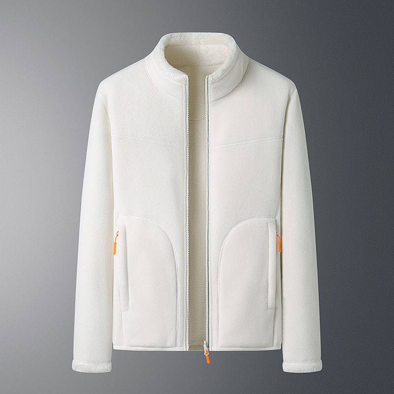 Fleece Vest Warm met Lange Mouwen en Ritszakken