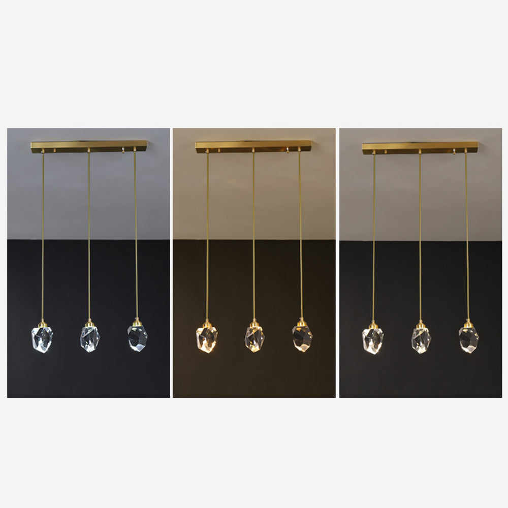 Hanglamp Glas Metaal Goud Verstelbaar Eettafel Woonkamer Keukeneiland Druppelvorm Designlamp Sfeerverlichting