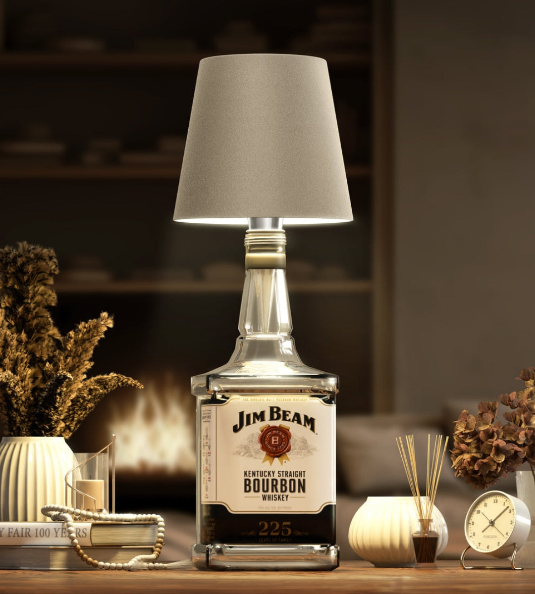 Flessenlamp LED Oplaadbaar Aluminium Tafellamp Voor Wijnfles Warm Licht