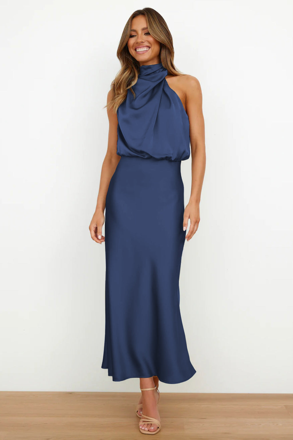 Maxi Jurk Collo Hoog Elegante Zomerjurk