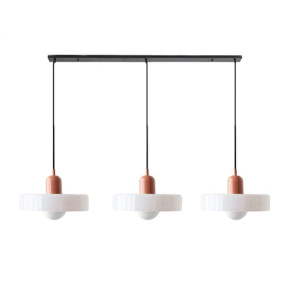 Luccon Triple Hanglamp Glas G9 Retro Kleuren Eettafel Woonkamer Design Verlichting Meerlamp