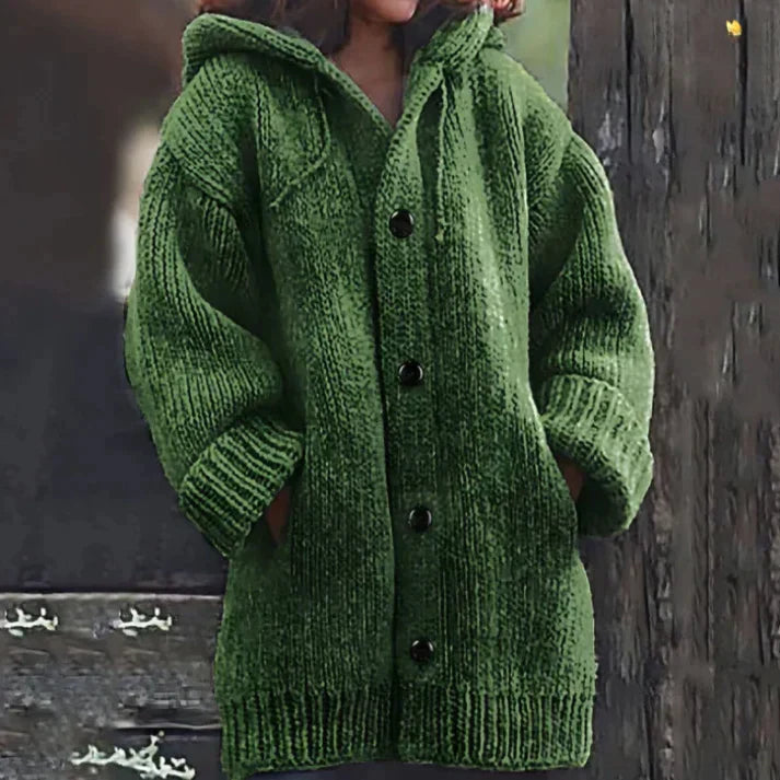 Waterdichte Parka Jas met Capuchon Lange Leren Look