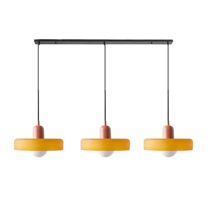 Luccon Triple Hanglamp Glas G9 Retro Kleuren Eettafel Woonkamer Design Verlichting Meerlamp