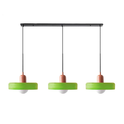 Luccon Triple Hanglamp Glas G9 Retro Kleuren Eettafel Woonkamer Design Verlichting Meerlamp