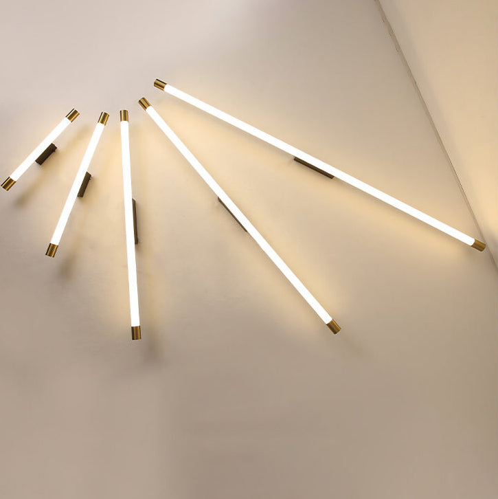 Wandlamp LED Buisvorm Aluminium Zwart Goud 40cm 60cm 90cm 120cm 150cm Woonkamer Slaapkamer Spiegellamp Lijnlamp Badkamer
