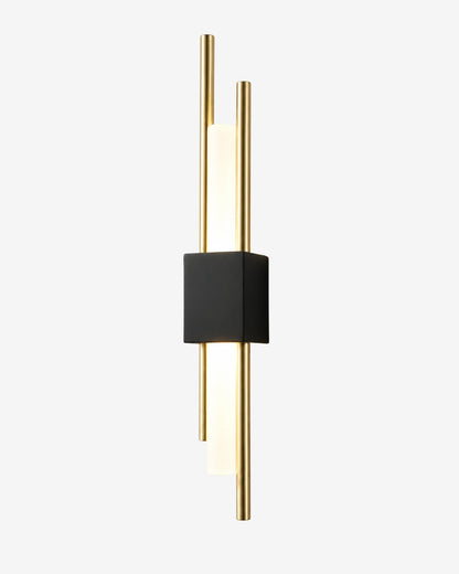 Scandinavische Minimalistische Wandlamp – Modern Verticaal Design met Gerichte LED-Verlichting – Zwart Goud