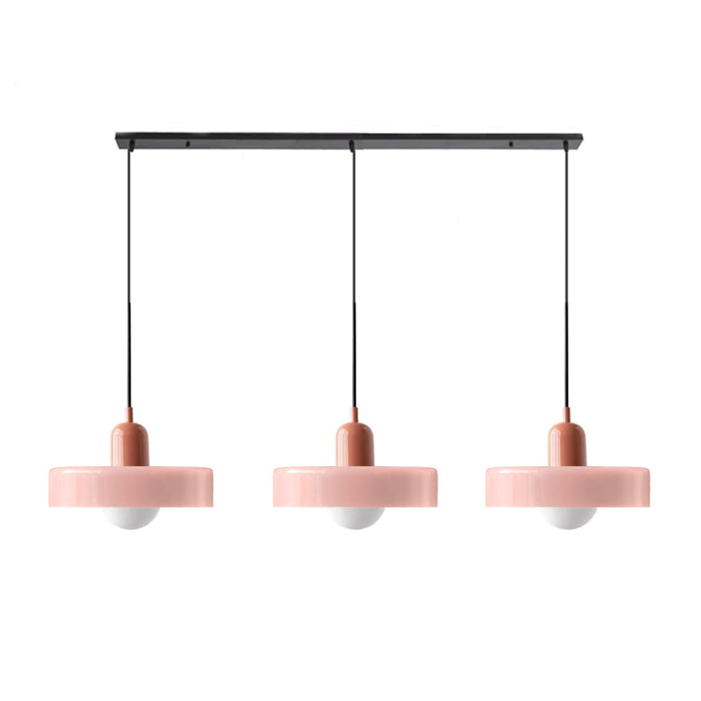 Luccon Triple Hanglamp Glas G9 Retro Kleuren Eettafel Woonkamer Design Verlichting Meerlamp