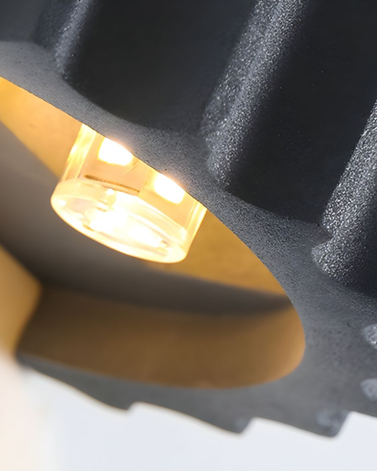 Wandlamp Ribbelstructuur Groen Met Tweezijdige Lichtbundel Voor Sfeervolle Ruimtes
