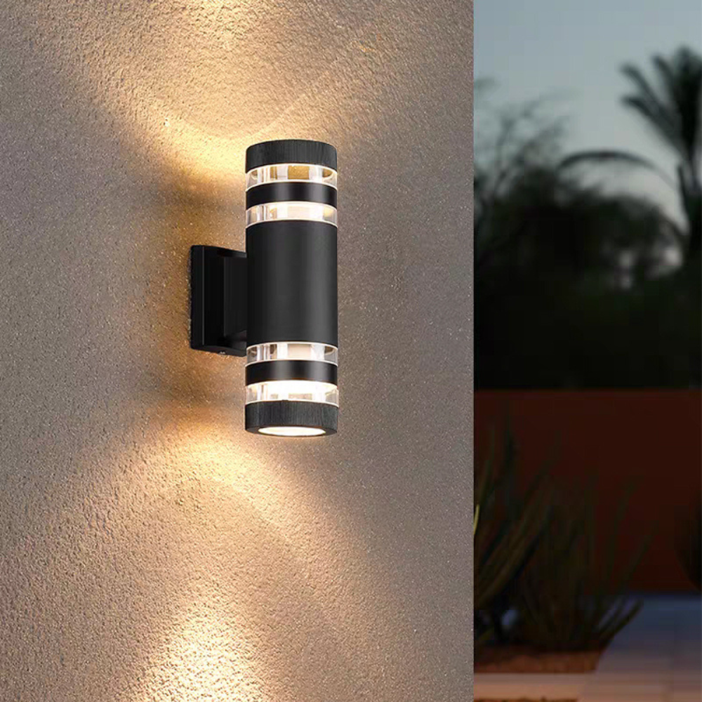 Buiten Wandlamp Up Down Gevelverlichting Waterdicht IP65 E27 Zwart