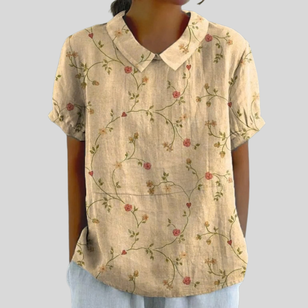Dames Bloementop Comfortabel Elegant Model