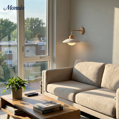 Travertijn Wandlamp Minimalistische Schijf Design Natuursteen Verlichting voor Woonkamer Slaapkamer Gang Moderne Interieur Wandverlichting met Warm Licht