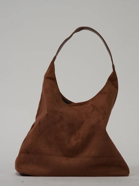Leren Schouder tas van Zacht Suede Leer - StudioMarella