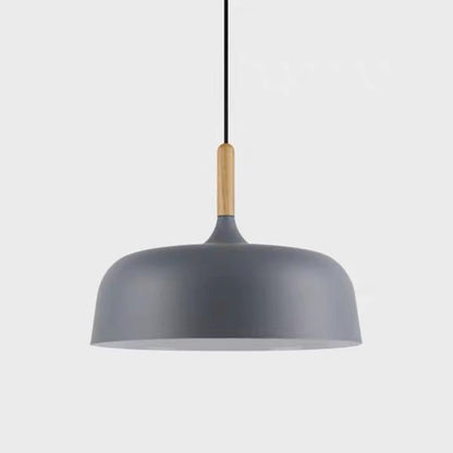 Hanglamp Aluminium Hout E27 Japandi Zwart Eettafel Woonkamer Minimalistisch Scandinavisch Design Verlichting