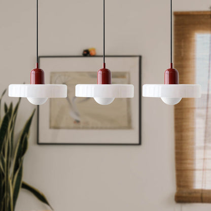 Luccon Triple Hanglamp Glas G9 Retro Kleuren Eettafel Woonkamer Design Verlichting Meerlamp