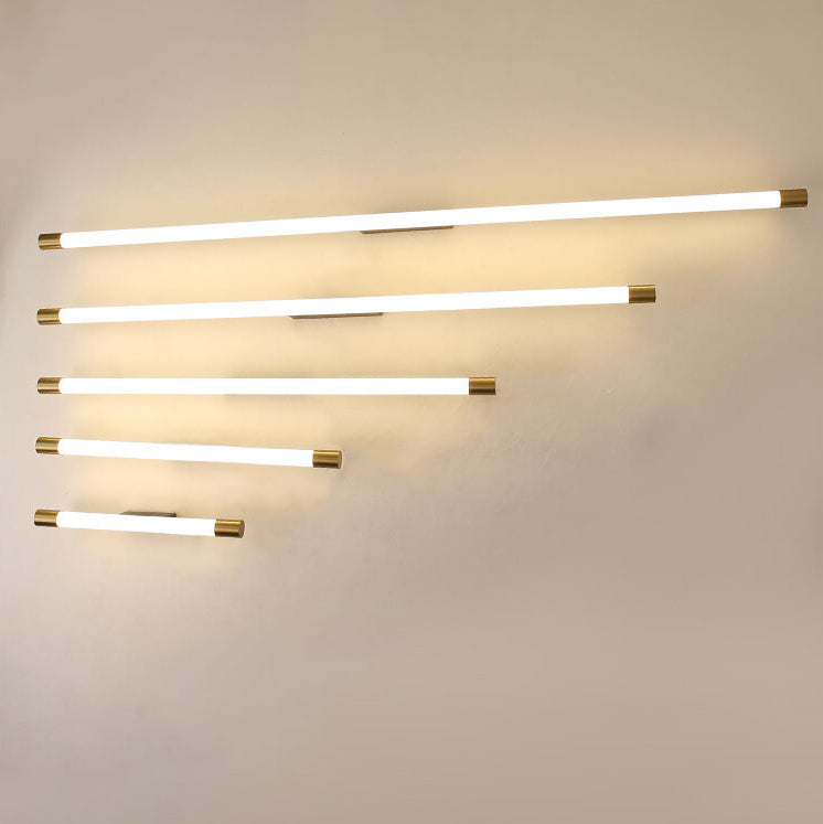 Wandlamp LED Buisvorm Aluminium Zwart Goud 40cm 60cm 90cm 120cm 150cm Woonkamer Slaapkamer Spiegellamp Lijnlamp Badkamer