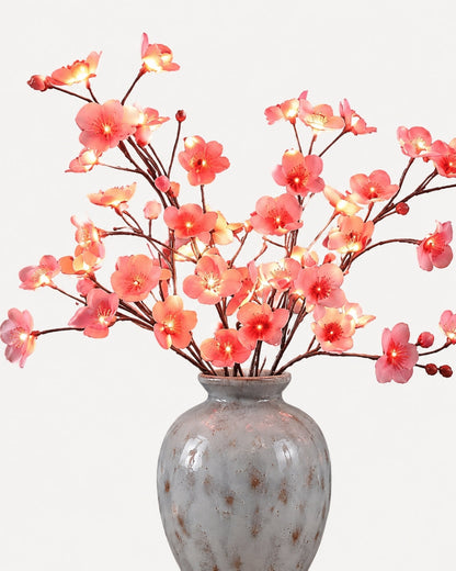 Decoratieve LED Verlichtingstak met Natuurlijke Bloesemvorm 70cm – Flexibele Sfeerverlichting voor Vazen en Schoorsteenmantels