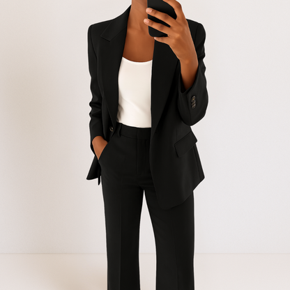 Dames Blazer en Broek Tweedelig Pak Set