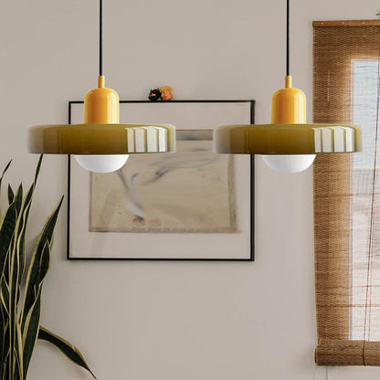 Luccon Dubbele Hanglamp Glas G9 35 cm Modern Eettafel Woonkamer Design Verlichting