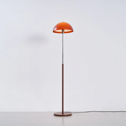 Tavino vloerlamp hout metaal amber woonkamer leeslamp retro design sfeerverlichting moderne staande lamp