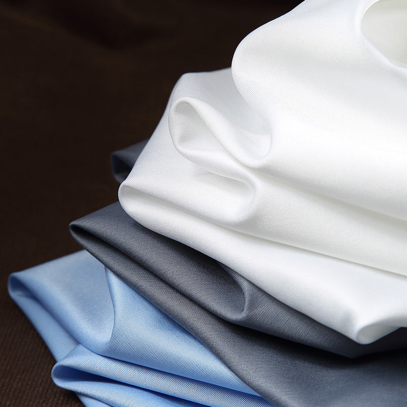 Herenshirt Lange Mouwen Slim Fit Stretch Met Stropdas