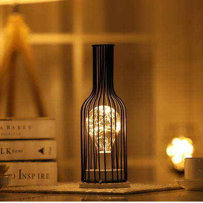 Draadloze led tafellamp van staal – sfeerverlichting zonder snoer voor woonkamer, slaapkamer en tafel