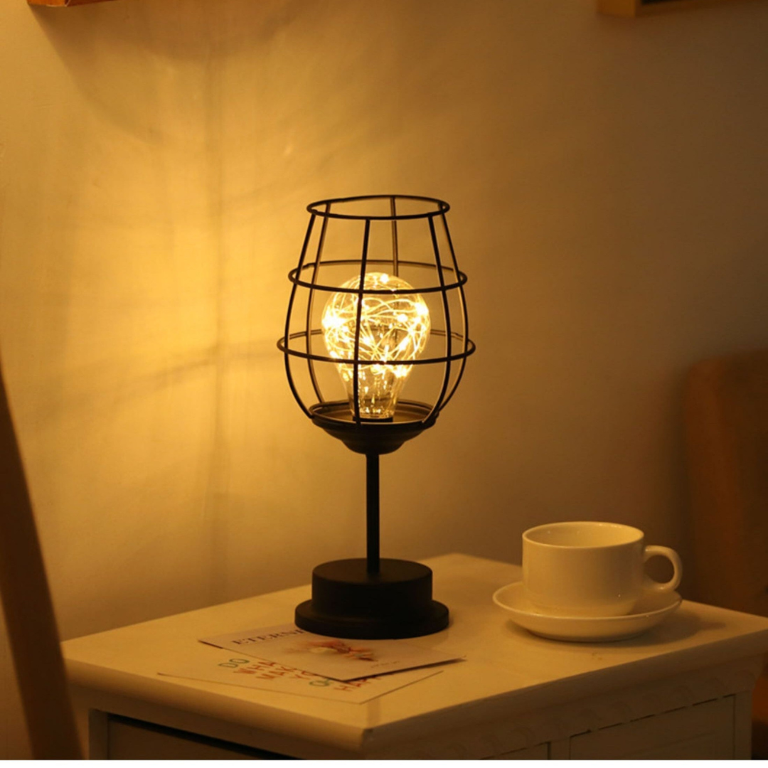 Draadloze led tafellamp van staal – sfeerverlichting zonder snoer voor woonkamer, slaapkamer en tafel