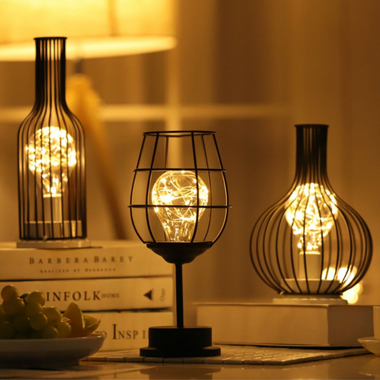 Draadloze led tafellamp van staal – sfeerverlichting zonder snoer voor woonkamer, slaapkamer en tafel