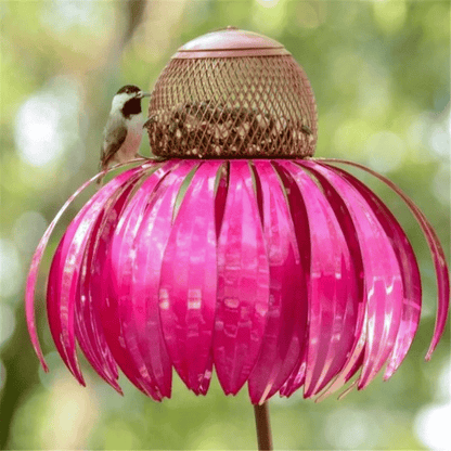 Decoratieve Vogelvoeder voor de Tuin – Metalen Vogelvoerhouder op Steker voor Buiten