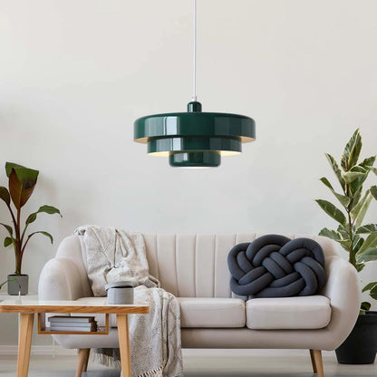 Hanglamp Metaal Gelaagd Ø35cm Oranje E27 Eettafel Woonkamer Retro Design Verlichting Industrieel Modern