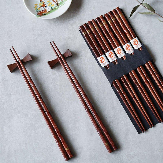 Houten Eetstokjes Set 5 Paar Sakura Design Japans