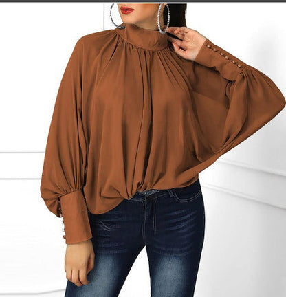 Vrouwelijke Blouse Zomerse Wijdemouwen Stijl - StudioMarella