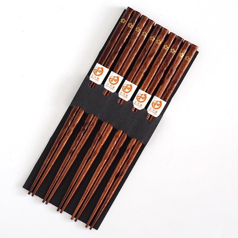 Houten Eetstokjes Set 5 Paar Sakura Design Japans