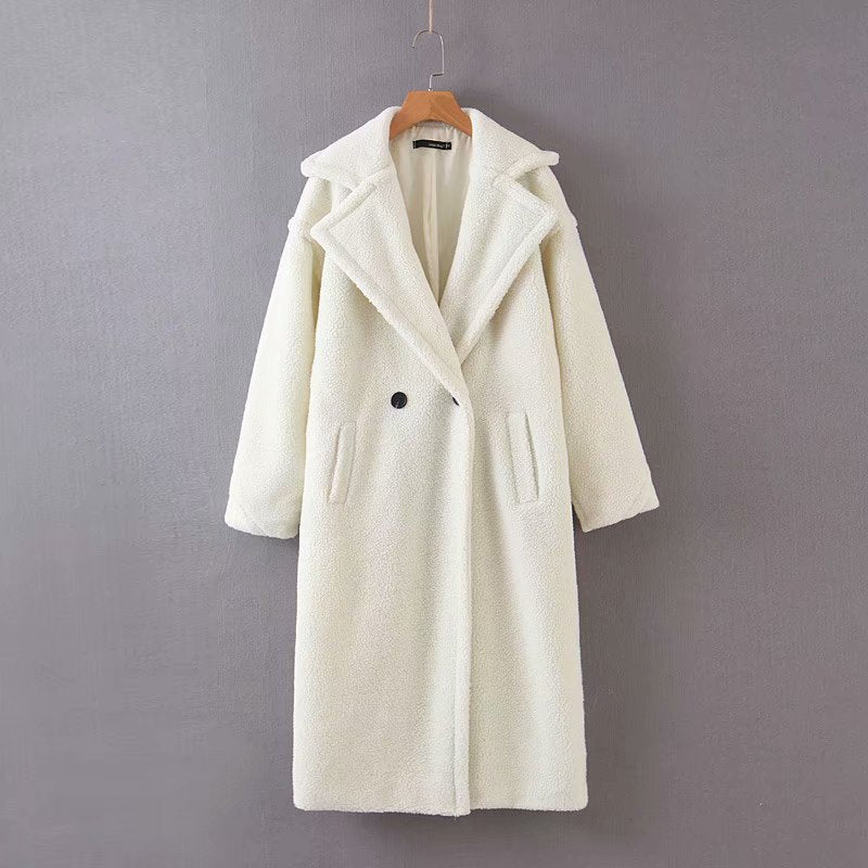 Dames Teddyjas Lange Warme Luxe Stijl