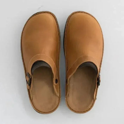 Comfortabele Houten Clogs voor Heren – Casual Schoeisel met Stevige Zool