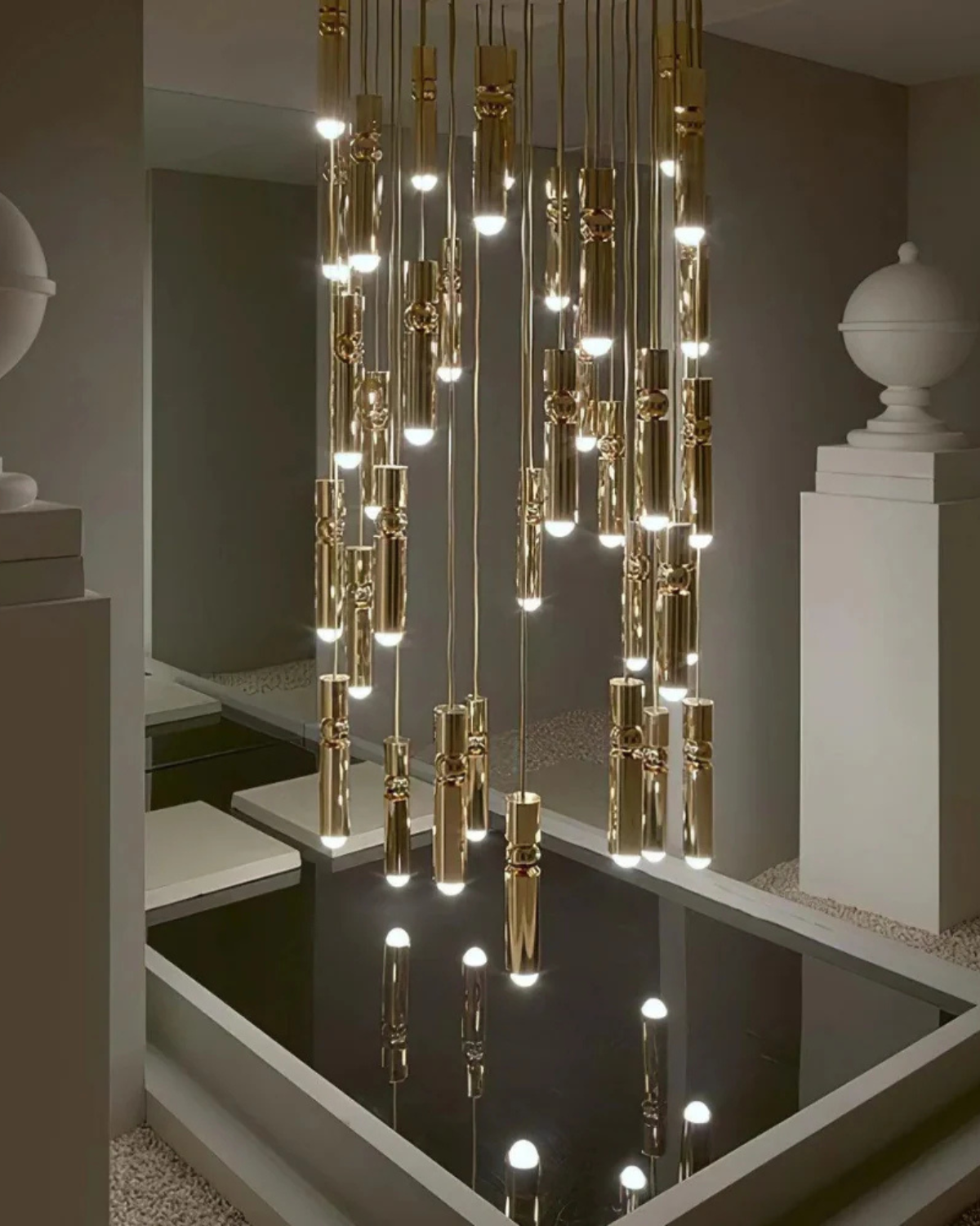Sculptuurlamp Hanglamp met Vloeiende Vormen Zwart Goud Zilver 1-3-5 Lichtpunten Modern Design Eetkamer Woonkamer Slaapkamer Verlichting