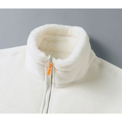 Fleece Vest Warm met Lange Mouwen en Ritszakken