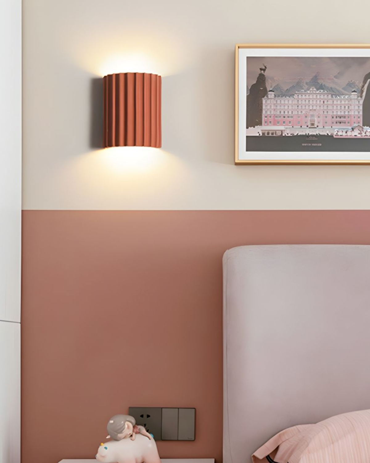 Wandlamp Ribbelstructuur Groen Met Tweezijdige Lichtbundel Voor Sfeervolle Ruimtes