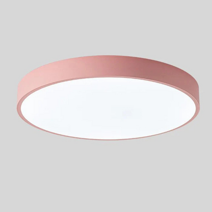 Plafondlamp Rond Hout Scandinavisch LED Warm Licht Acryl Natuurlijk Design
