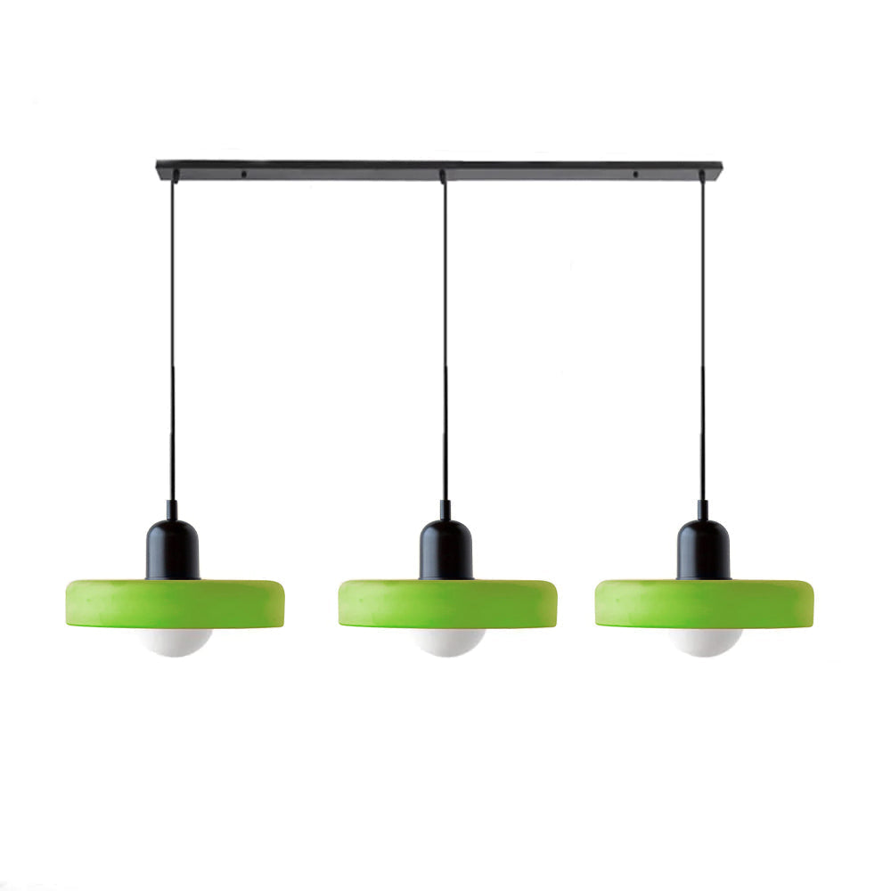 Luccon Triple Hanglamp Glas G9 Retro Kleuren Eettafel Woonkamer Design Verlichting Meerlamp
