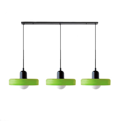 Luccon Triple Hanglamp Glas G9 Retro Kleuren Eettafel Woonkamer Design Verlichting Meerlamp