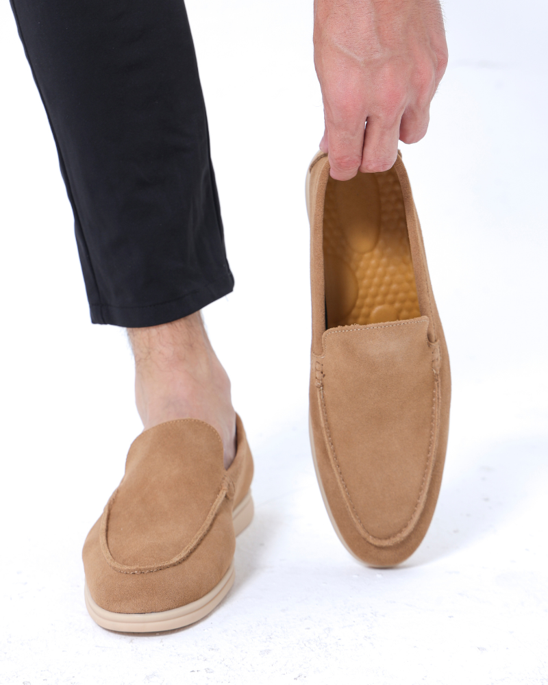 Heren Suède Loafers Luxe Stijl Leer Schoenen
