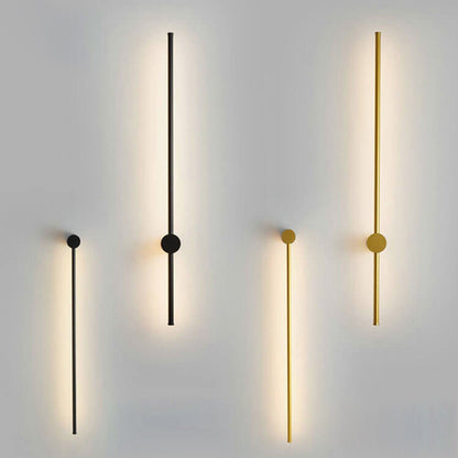 Wandlamp LED Staf Aluminium Zwart Goud 60cm 80cm Woonkamer Slaapkamer Studeerkamer Lijnlamp Minimalistisch Modern Sfeerlamp