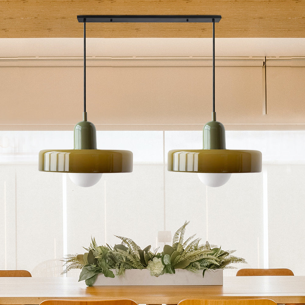 Luccon Dubbele Hanglamp Glas G9 35 cm Modern Eettafel Woonkamer Design Verlichting