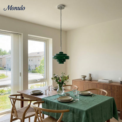 Gekleurde Glazen Hanglamp met Verstelbare Ophanging – Moderne Lichtpunt voor Eetkamer Keuken Woonkamer