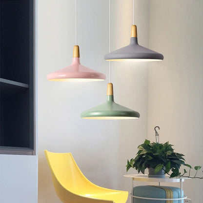 Hanglamp Scandinavisch Aluminium Hout Wit E27 Eettafel Woonkamer Minimalistisch Design Verlichting Keukeneiland