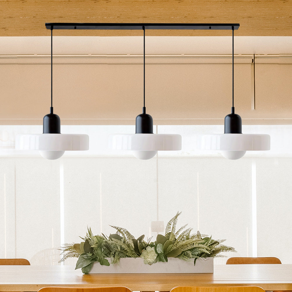 Luccon Triple Hanglamp Glas G9 Retro Kleuren Eettafel Woonkamer Design Verlichting Meerlamp