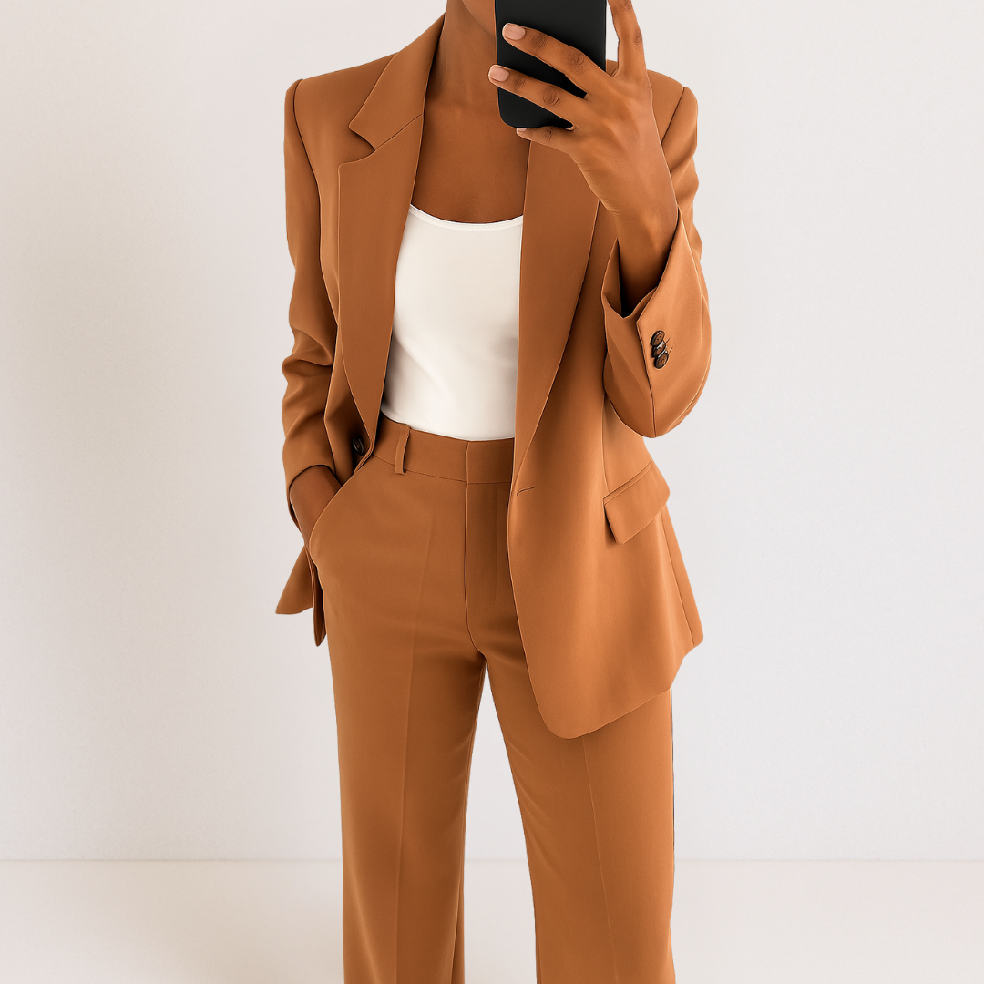 Dames Blazer en Broek Tweedelig Pak Set
